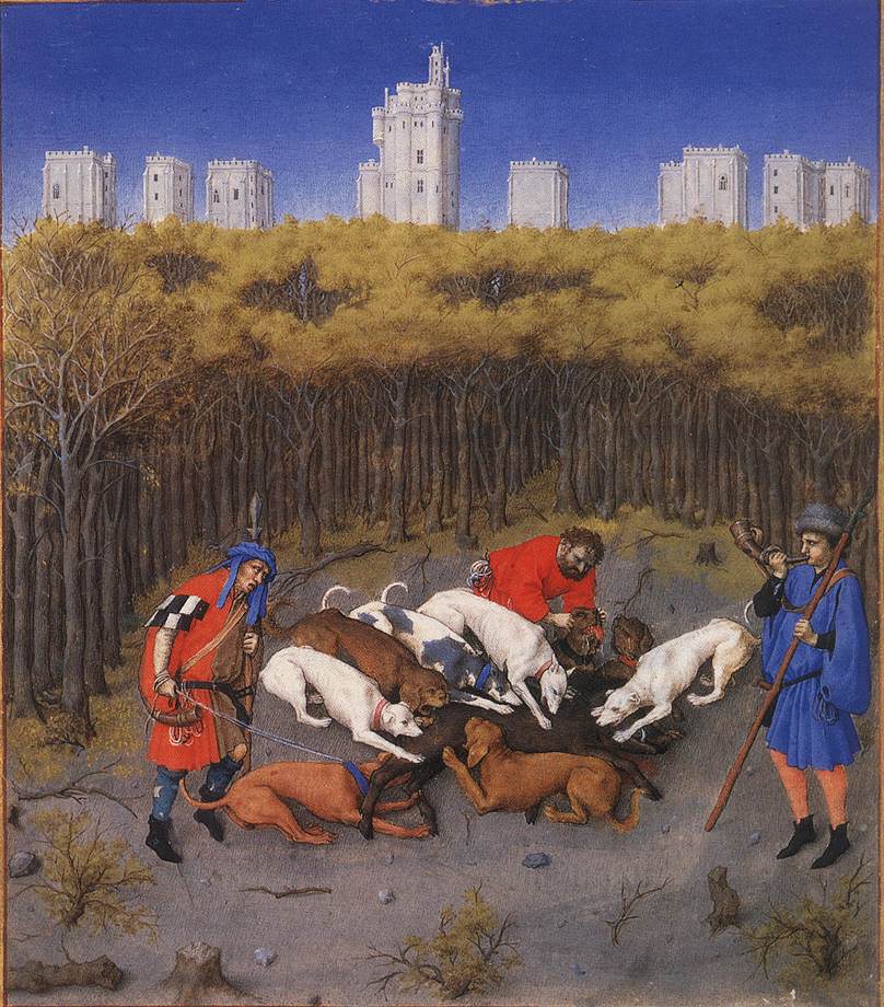 Les trs riches heures du Duc de Berry: December (detail) dg